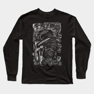 abstract art - M. C. Escher Style sketch Long Sleeve T-Shirt